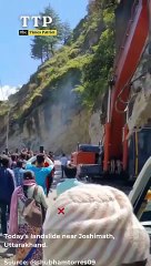 Today's landslide near Joshimath, Uttarakhand.  Source: @shubhamtorres09  #Joshimath #Uttarakhand #Landslide