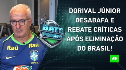 Dorival DÁ ENTREVISTAS, REBATE CRÍTICAS e vê "COVARDIA" após ELIMINAÇÃO da Seleção! | BATE-PRONTO