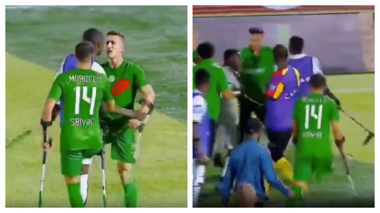 Copa África de amputados entre Ghana y Marruecos termina en batalla campal