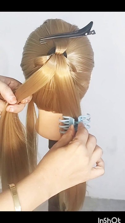 Ponytail hairstyle tutorial for everyone! Party hairstyle video for ladies.