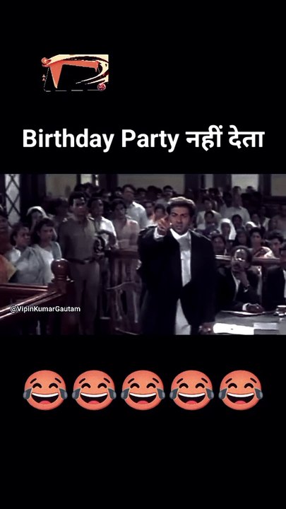 Birthday party sunny deol funny making video