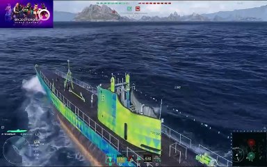 World of Warships Submarine USS Cachalot #Boosteroid #worldofwarships