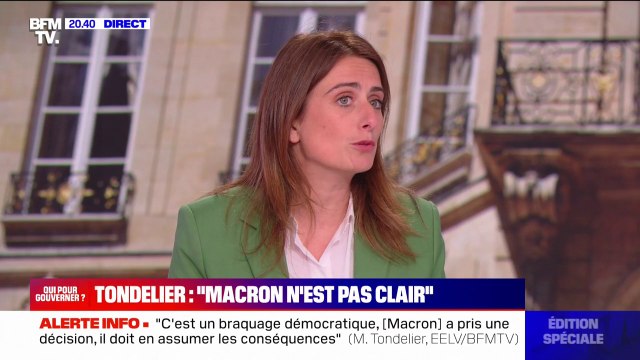 Marine Tondelier: Sur certains sujets qui le méritent, on doit pouvoir faire un référendum