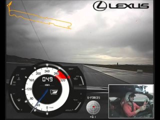 Lexus LFA. Aceleración. Vista interior