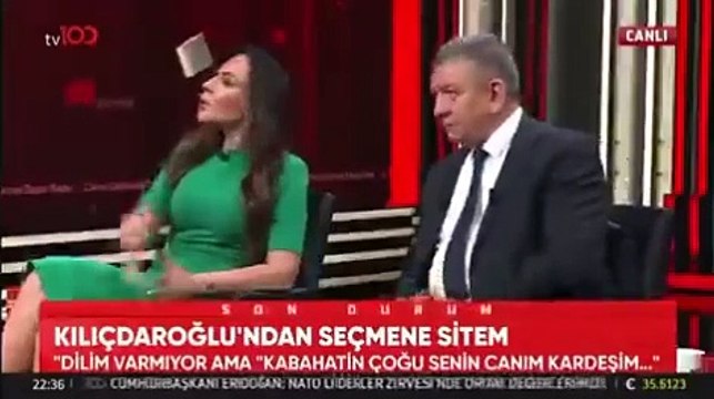 Şaban Sevinç'ten Buket Aydın'a saat göndermesi: Aydın yayını terk etti, Sevinç özür diledi