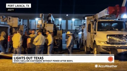How crews are working to restore power to millions of Texans after Hurricane Beryl