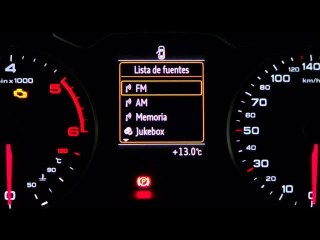 Audi A3 Sportback. Modelo 2013. Cuadro de instrumentos