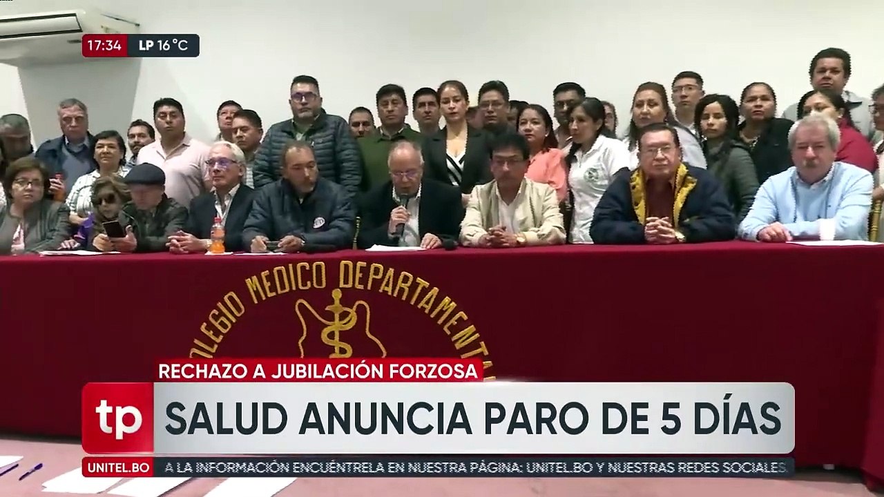 ‘Jubilación forzosa’: ​Médicos de Bolivia amenazan con un paro de 120 horas exigiendo archivar el proyecto de ley 035