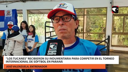 “Los Tucanes” recibieron su indumentaria para competir en el Torneo Internacional de sóftbol en Paraná