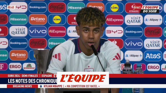 Yamal élu homme du match - Foot - Euro - Espagne