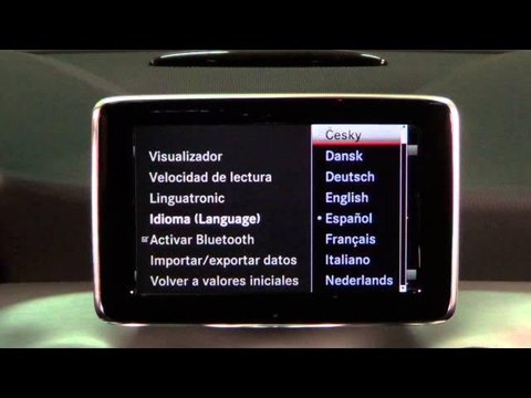 Mercedes-Benz CLA. Modelo 2013. Ajustes e información sistema multimedia COMAND online APS