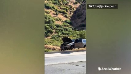Cars break down in midst of California heat wave