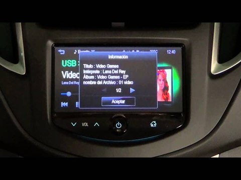 Chevrolet Trax. Modelo 2013. Equipo de sonido. MyLink