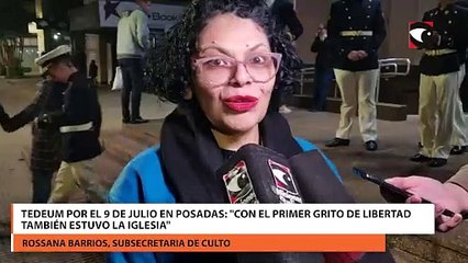 Tedeum por el 9 de Julio en Posadas: "Con el primer grito de libertad también estuvo la iglesia"