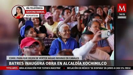 Batres inaugura obra de drenaje en Xochimilco que protegerá canales y brindará seguridad jurídica