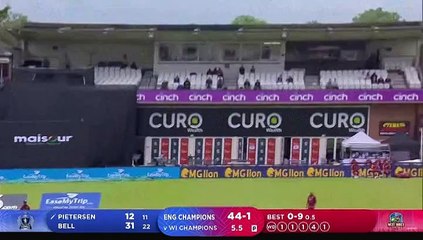 LEGENDS CRICKET: WINDIES BEAT ENGLAND CHAMPIONS MATCH