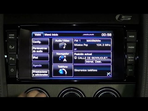 Jaguar F-Type. Modelo 2013. Información y ajustes sistema multimedia