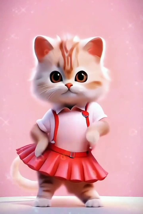 Beautiful cat amazing Dance