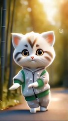 Beautiful cat amazing Dance