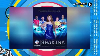 Shakira cantará en la final de la 'Copa América'