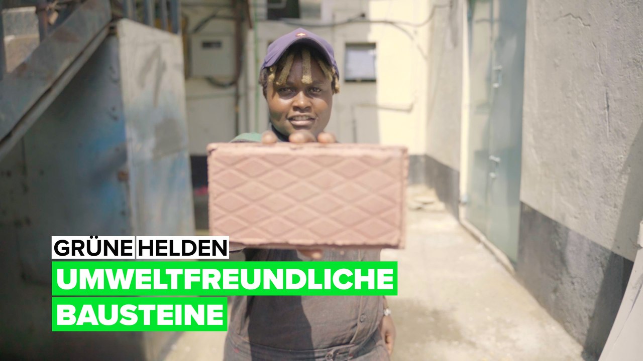 Grüne helden: umweltfreundliche bausteine
