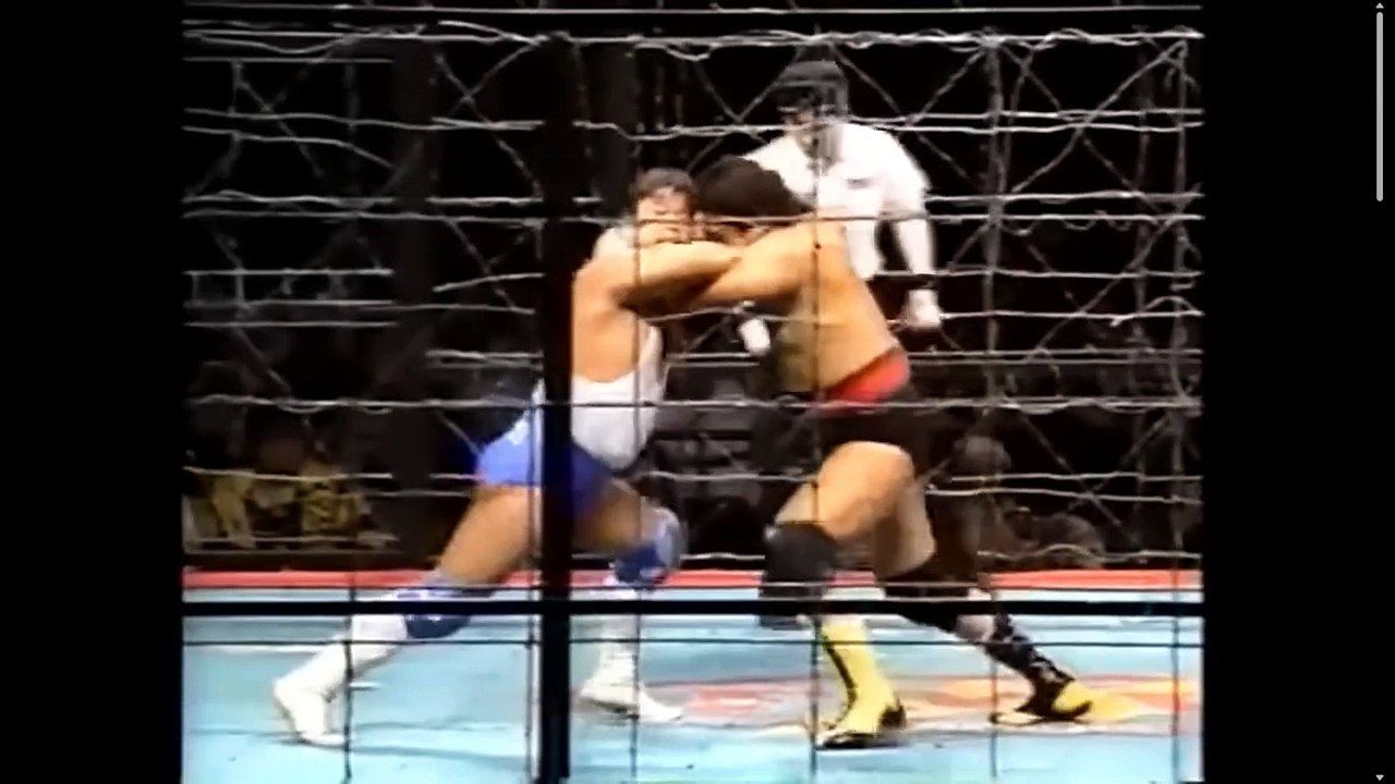 FMW Exploding Barbed Wire Cage Match Atsushi Onita vs. Genichiro Tenryu 5/5/94