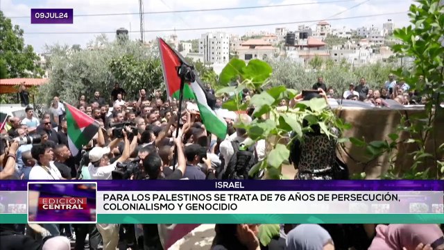 En medio de la crisis humanitaria y el genocidio israelí que azota al pueblo de Gaza ENCLAVE MEDIÁTICA 09-07-2024