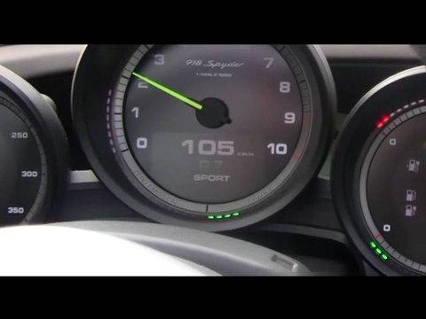 Porsche 918 Spyder. Modelo 2013. Aceleración