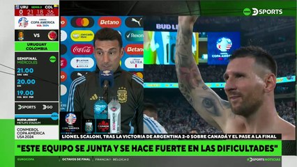 Liones Scaloni sobre el futuro de Di María "Soy partidario de dejar jugar a Di María y no retirarlo".