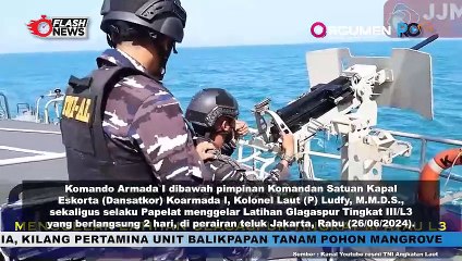 Prajurit Jalasena Beraksi! Latihan Glagaspur Tingkat III Satkor Koarmada I Digelar di Perairan Teluk Jakarta