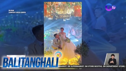 Teacher at pulis na ikinasal, nakatanggap ng abot sa P500,000 cash gift | Balitanghali