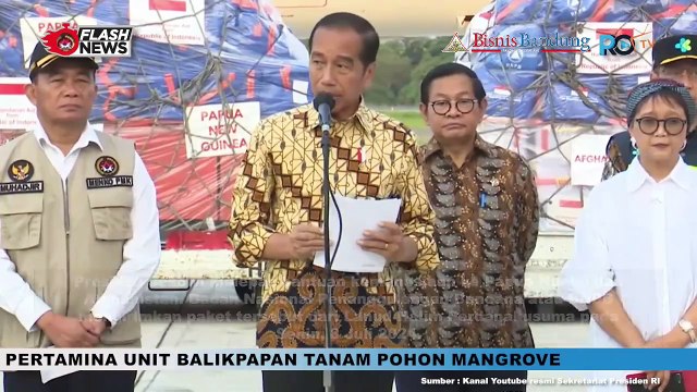 Jokowi Lepas Bantuan kemanusiaan Ke Papua Nugini Dan Afghanistan RP 35,5 Miliar