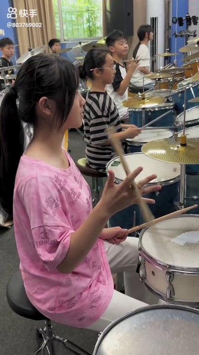 beautiful girls drum cover,drum solo