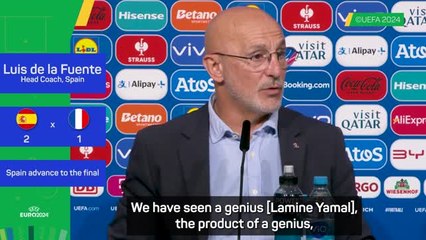 Yamal is a genius and must be protected - De la Fuente