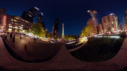 Columbus Circle in New York City at night