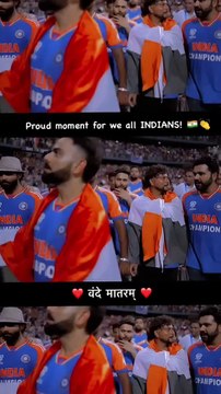 Proud moment for we all Indians ❤️Vande Matram❤️ #viratkohli #champions #bcci #rohitsharma #teamindia #kohliwhatsappstatus #viratkohlistatus #viratkohliretirement #kohliretirement #kohlifanpage #viratkohliedits #KohliFanClub #KohliEra #viratkohl