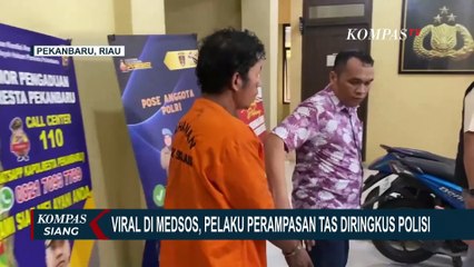 Pelaku Perampasan Tas Istri TNI di Pekanbaru Ditangkap Polisi