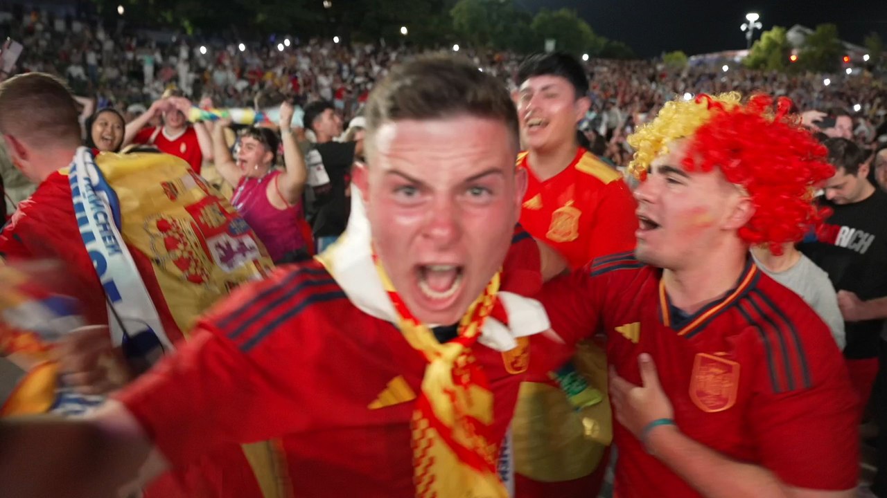 Euro 2024 : les supporters espagnols fêtent la victoire de leur équipe contre les bleus