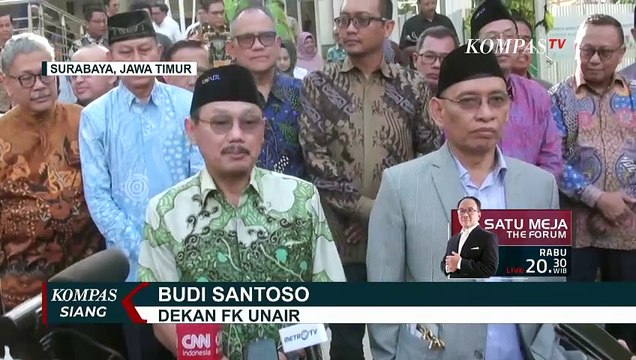 Rektor Unair Cabut Pemberhentian Dekan Fakultas Kedokteran, Budi Santoso
