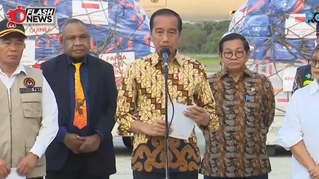 Presiden Jokowi Lepas Bantuan Kemanusiaan ke Papua Nugini dan Afganistan Sebesar 35,5 Miliar