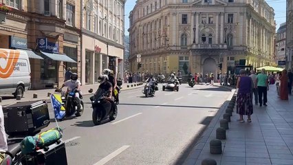 Motoristi u Sarajevu na obilježevanju genocida u Srebrenici