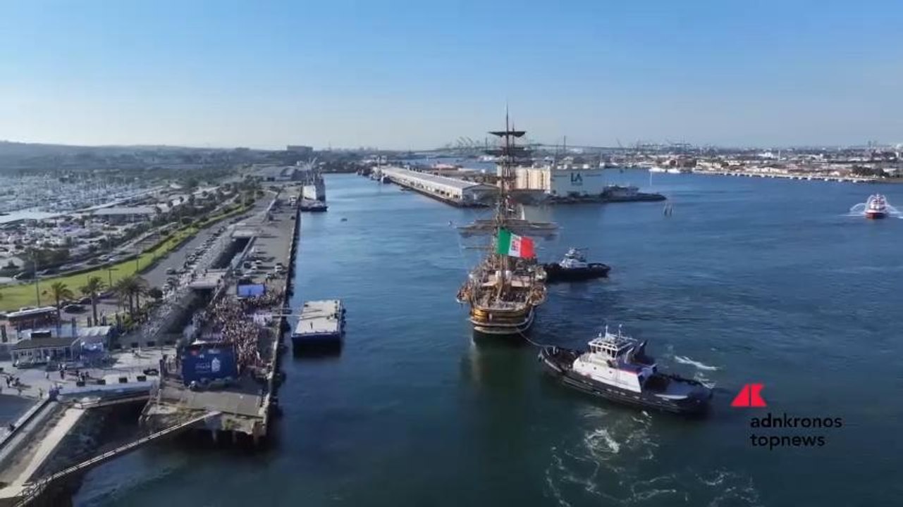 L’Amerigo Vespucci conclude tappa Los Angeles del Tour mondiale: inaugurato primo Villaggio Italia