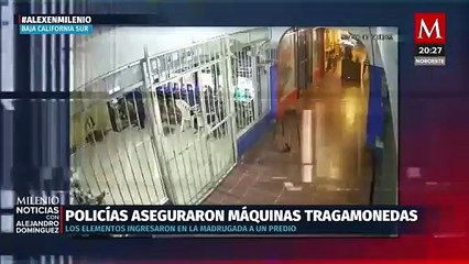 Policías de Baja California Sur agreden a civil durante aseguramiento de máquinas tragamonedas