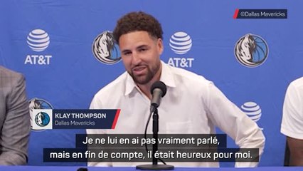 Mavericks - Thompson dévoile que son père "égoïste" voulait qu'il rejoigne les Lakers