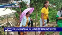 Jalan di Sulut Ambles Hingga 76 Meter, Warga: Minimal Pemerintah Datang Ke Sini