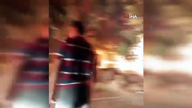 SAMANLIKTAN YÜKSELEN ALEVLER PANİĞE NEDEN OLDU