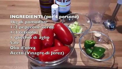 Gazpacho andaluso fresco: ricetta del mese