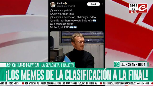 Copa América: estos son los mejores memes de la clasificación de Argentina