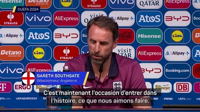 Southgate : “L’occasion d’entrer dans l’histoire”