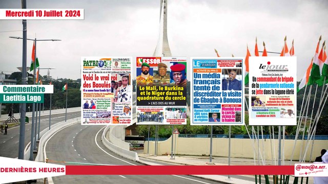 Titrologue 10 Juillet 2024/ Plateau- pont de Gaulle Un commandant de brigade de la gendarmerie nationale se jette dans la lagune ébrié